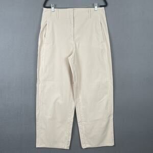 Wilfred Free Pants Womens 14 Beige Straight Leg High Rise Casual Trousers 99663